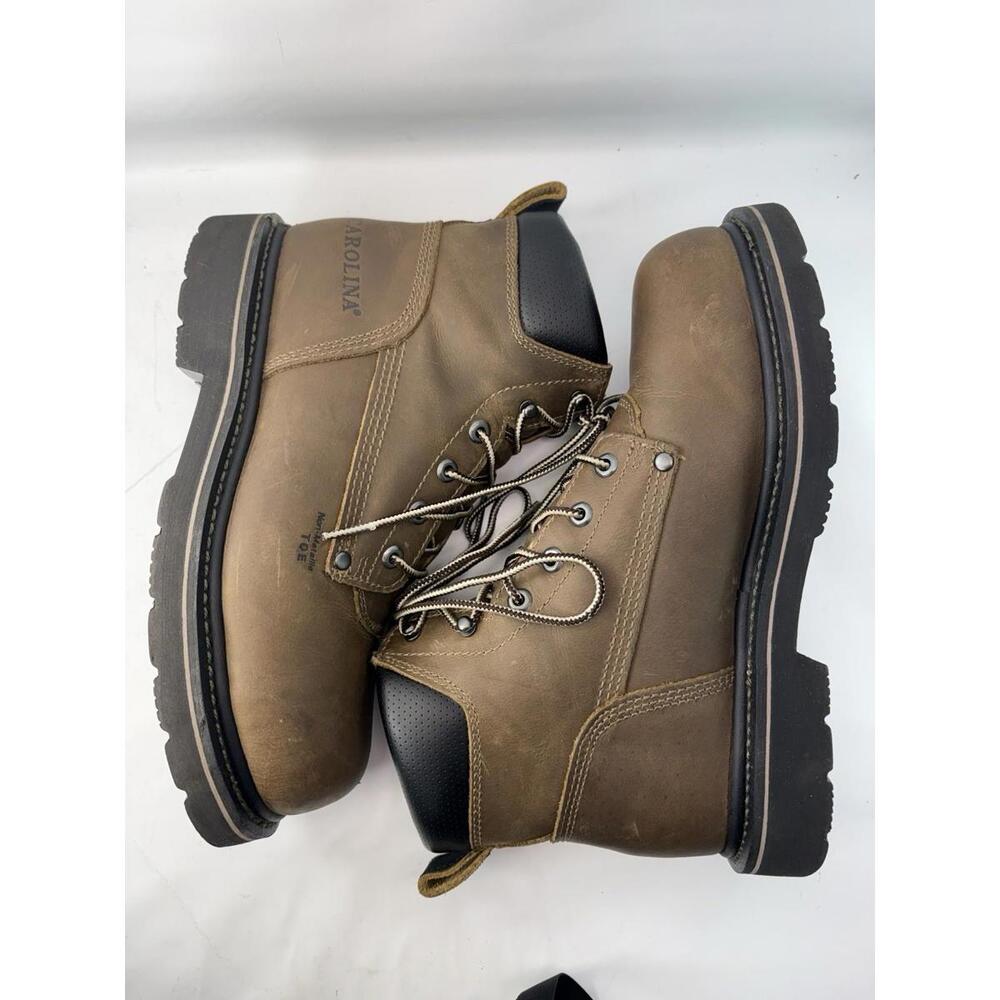 Carolina 6" Leather Work Boots 9 EE   Composite Toe Extra Wide‎ Brown CA3560